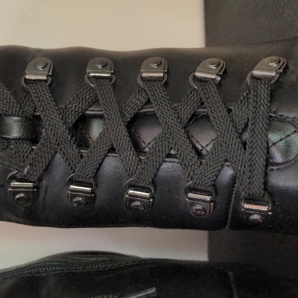 Guess Lug sole combat lace up hiking boots - Picture 5 of 12